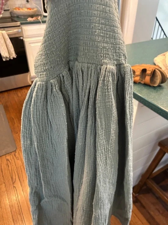 Rylee + Cru Green Muslin Dress - Picture 4 of 4